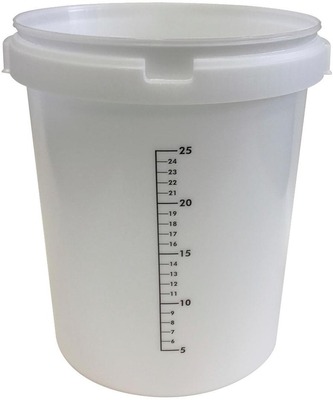 Mitta-astia 25L valkoinen - Kaatokannut ja mitta-astiat - 0011398 - 1