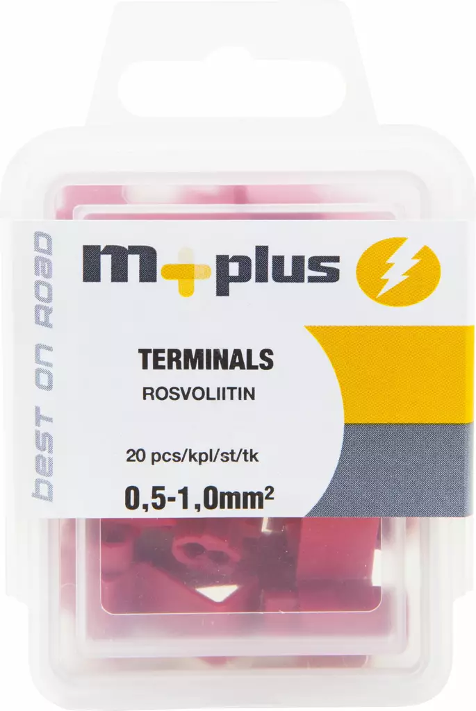 M+ rosvoliitin punainen 20kpl - Johdot ja asennustarvikkeet - 0008288 - 1