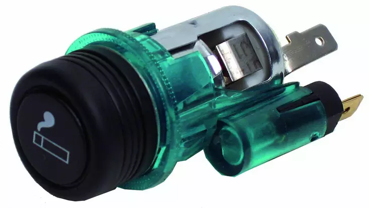 M+ savukkeensytytin 12 V painonapilla - Johdot ja asennustarvikkeet - 0008238 - 1