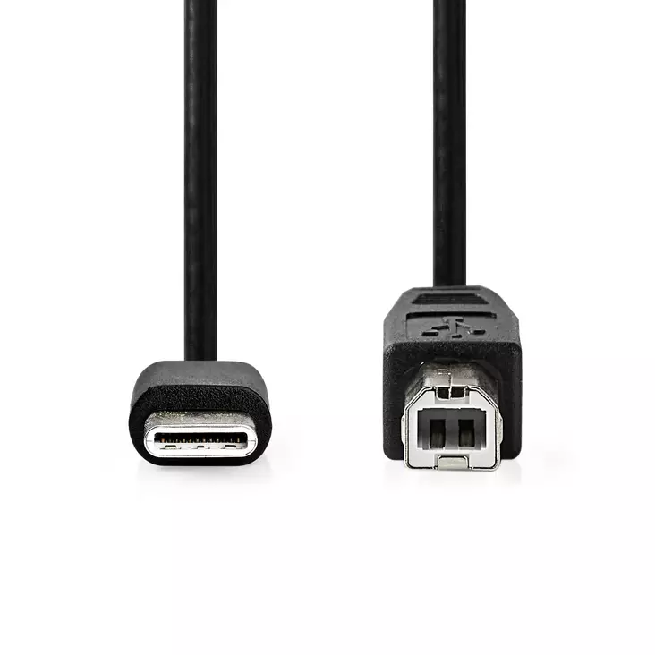 Nedis USB kaapeli 2.0 USB Type-C uros-USB-B Uros 2.0m - Puhelintarvikkeet - 0007108 - 1