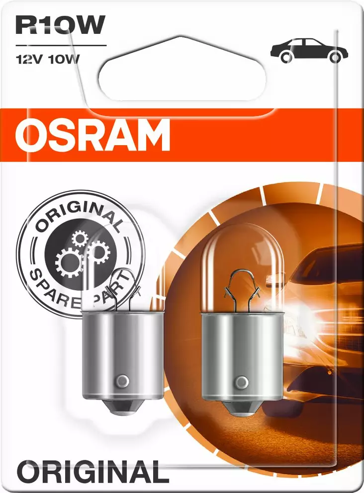 Osram Original 12V R10W pienoispolttimo 10W (pari) - Autopolttimot - 0008178 - 1