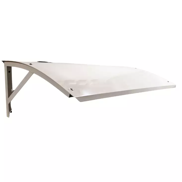 Ovikatos / Ilmalämpöpumpun katos 92x55cm, teräs, valkoinen - Lämpöpumpun asennustarvikkeet - 0020328 - 1