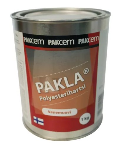 Pakla polyesterihartsi 1kg - Kitit ja tasoitteet - 0012298 - 1