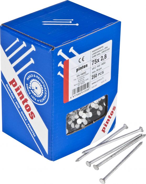 Pintos Lankanaula KS 75x2,8 250kpl - Lankanaulat - 0011318 - 1