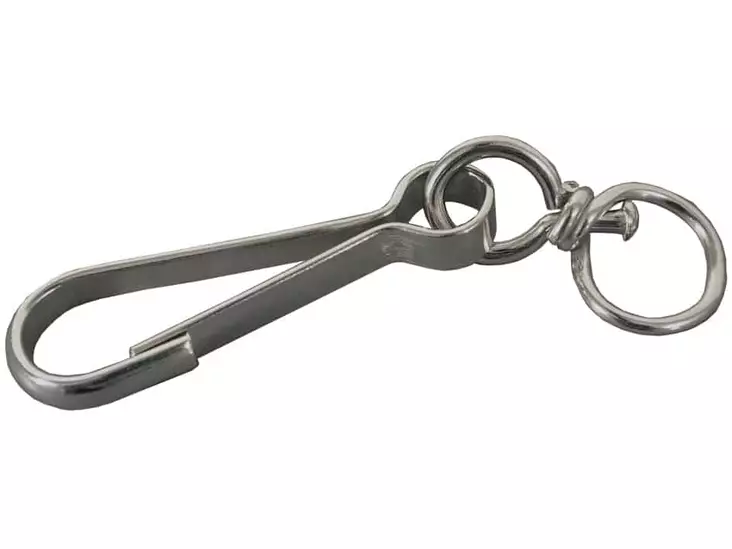 Pisla karabiinihaka 60mm niklattu - Sokat, haat, sakkelit - 0002068 - 1