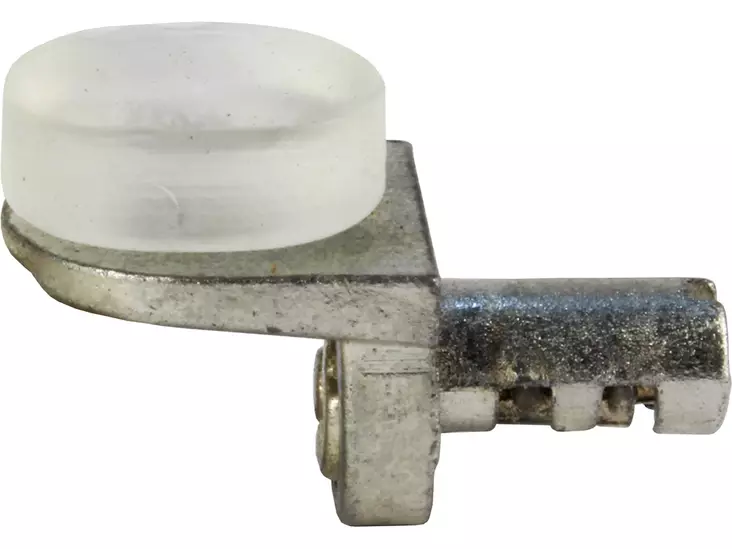 Pisla lasihyllynkannatin 5mm 4kpl niklattu - Kaapin hyllynkannattimet - 0001838 - 1