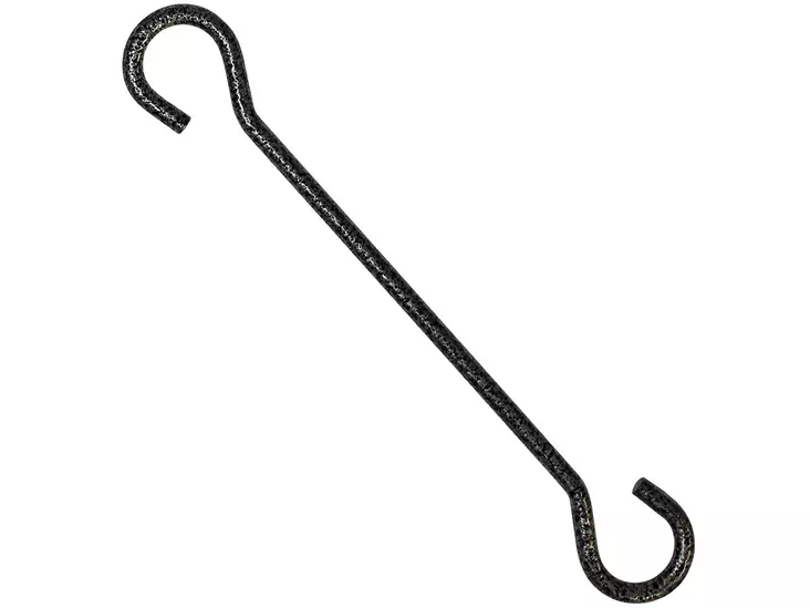 Pisla ripustuskoukku 20cm teräs antiikkihopea - Katto- ja kulmakoukut - 0002188 - 1