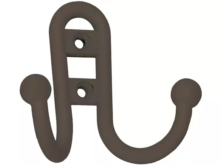 Pisla vaatekoukku arona samakki/musta 68mm - Vaatekoukut - 0002048 - 1