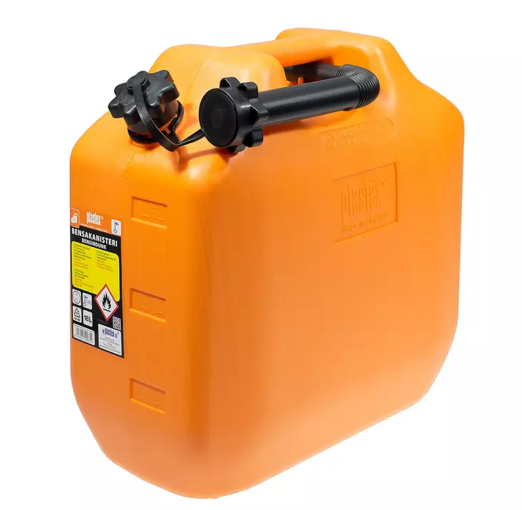 Plastex bensakanisteri 18L kaatonokalla oranssi - Polttoainekanisterit - 0000008 - 1