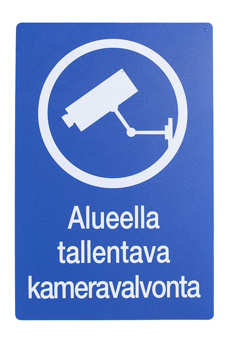 SafeMate Varoitusmerkki kameravalvonta, 20 x 30 cm - Ohjekyltit - 0004038 - 1