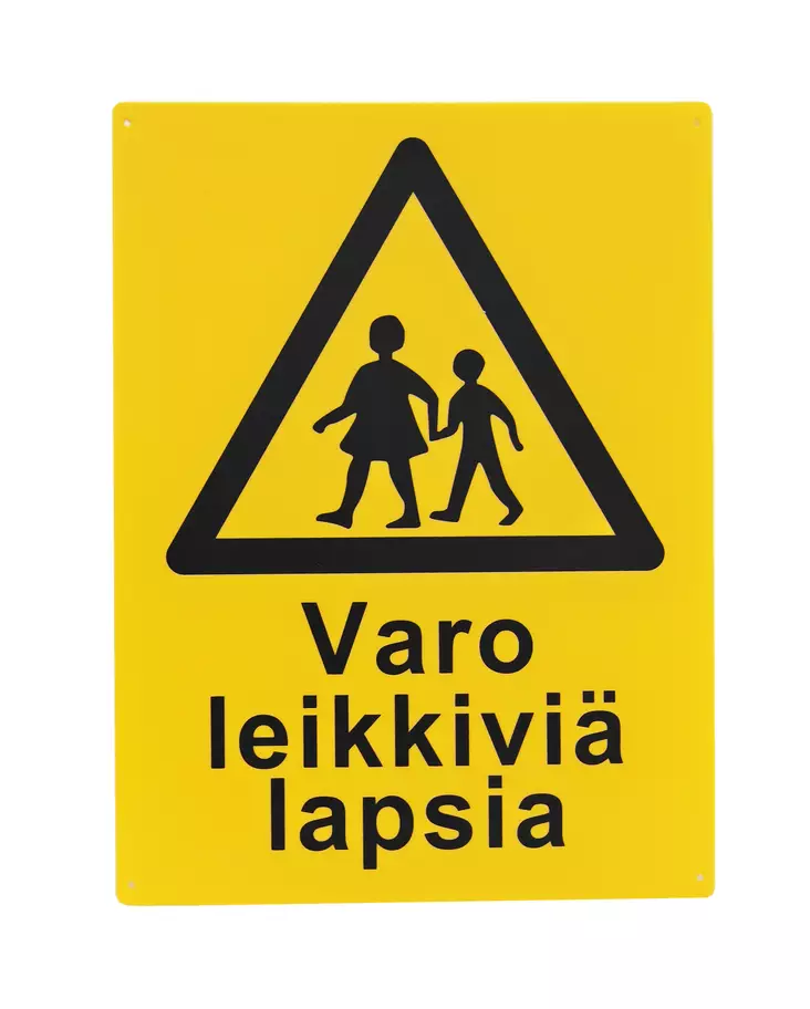 SafeMate Varoitusmerkki varo leikkiviä lapsia, 30 x 40 cm - Ohjekyltit - 0004048 - 1