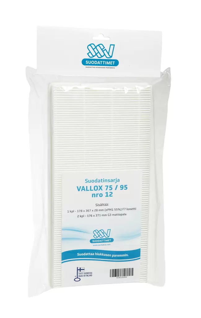 SSV Vallox 75/95 NRO 12 Ilmanvaihtokoneen suodatin - Ilmanvaihtokoneen suodattimet - 0002728 - 1