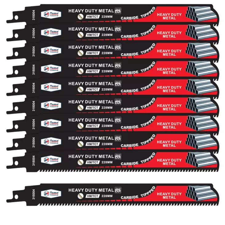 Tamo Puukkosahanterä karbidi 228mm Heavy Metal 10kpl - Puukkosahanterät metalli - 0020568 - 2