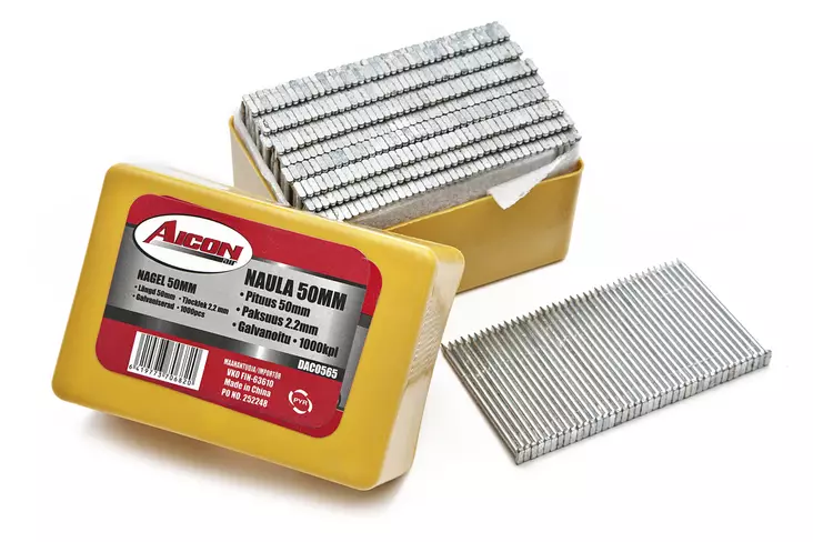 Ulkovuorausnaula 2,2mm x 50mm / 1000 kpl galvanoitu - Ulkovuorausnaulat - 0010528 - 1