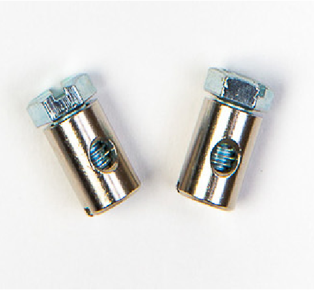 Vaijerilukko Kuusioruuvikiristys Reikä Ø 2,5 mm 2 kpl - Vaijerit ja vaijeritarvikkeet - 0001698 - 1