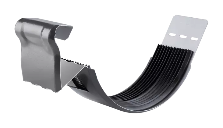 Vesikourun liitoskappale 125mm RR33 musta - Rännit, räystäskourut - 0015978 - 1