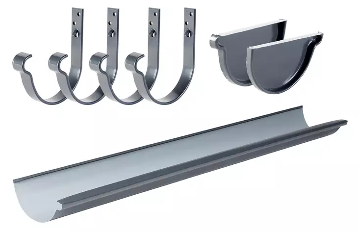 Vesikourusarja 3m RR33 musta - Rännit, räystäskourut - 0015988 - 1