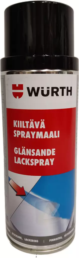 Wurth Spraymaali musta kiiltävä 400ml - Spraymaalit - 0016328 - 1
