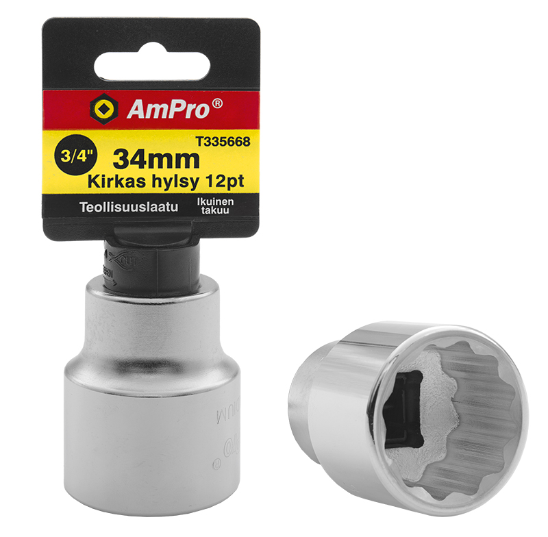 Ampro Hylsy 12PT 3 4 34mm Hammer Verkkokauppa ampro-hylsy-12pt-3-4-34mm-hammer-verkkokauppa