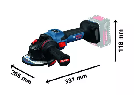 Bosch Expert Akkukulmahiomakone 125mm runko EXWS18V-15S + L-Boxx - Akkukulmahiomakoneet - 0021669 - 2