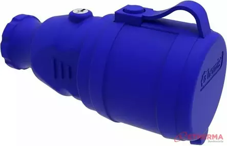 Jatkopistorasia kumi IP44 sininen - Pistotulpat ja roikanpäät - 0021579 - 1