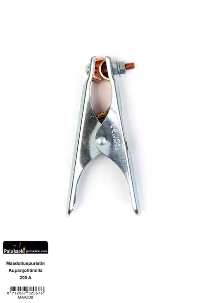 Maadoituspuristin kuparijohtimilla 200 A - Hitsaustarvikkeet - 0001639 - 2