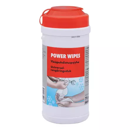 Wurth Puhdistusliina Power Wipes 75kpl - Käsienpesuaineet - 0021269 - 1