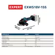 Bosch Expert Akkukulmahiomakone 125mm runko EXWS18V-15S + L-Boxx - Akkukulmahiomakoneet - 0021669 - 5