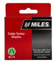 Miles Kaapelisinkilä 6,5mm, 630kpl (No. 14) - Niitit nitojaan - 0015419 - 2