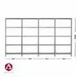 Shelving varastohylly 250x320x40cm 4-modulia - Varastohyllyt - 0016489 - 1
