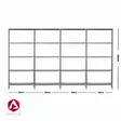 Shelving varastohylly 250x400x40cm 4-modulia - Varastohyllyt - 0016499 - 1