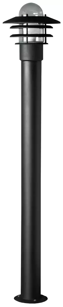 Pylväsvalaisin Käpylä Bollard IP44 E27 1100mm musta - Ulkovalaisimet - 0003989 - 1