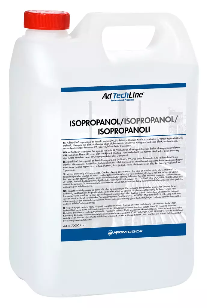 Ad Techline Isopropanoli 5L - Liuottimet ja ohenteet - 0019609 - 1