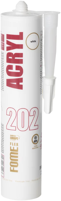 Akryylimassa valkoinen 310ml - Silikonit ja akryylimassat - 0017739 - 1