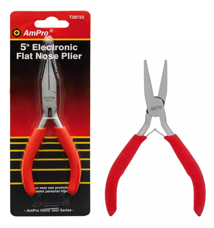 Ampro elektroniikka lattapihdit 125mm - Johtopihdit, sähkömiehen pihdit - 0005789 - 1