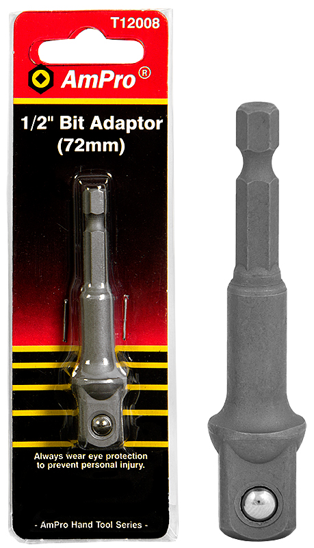 Ampro hylsyadapteri 1/2" X 65mm - Jatkovarret ja niveljatkot - 0005619 - 1