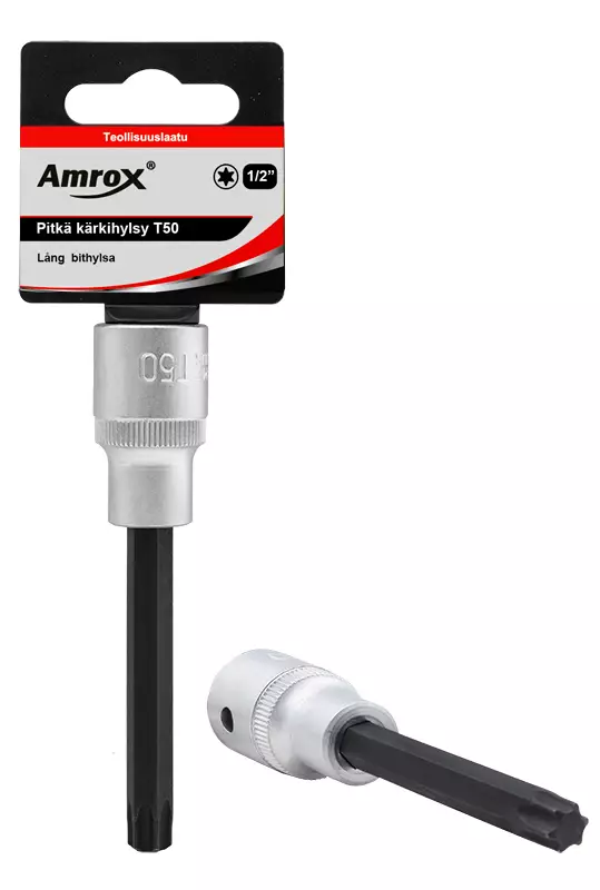 Amrox torx-hylsy pitkä 1/2" T20 - Hylsyt - 0005209 - 1