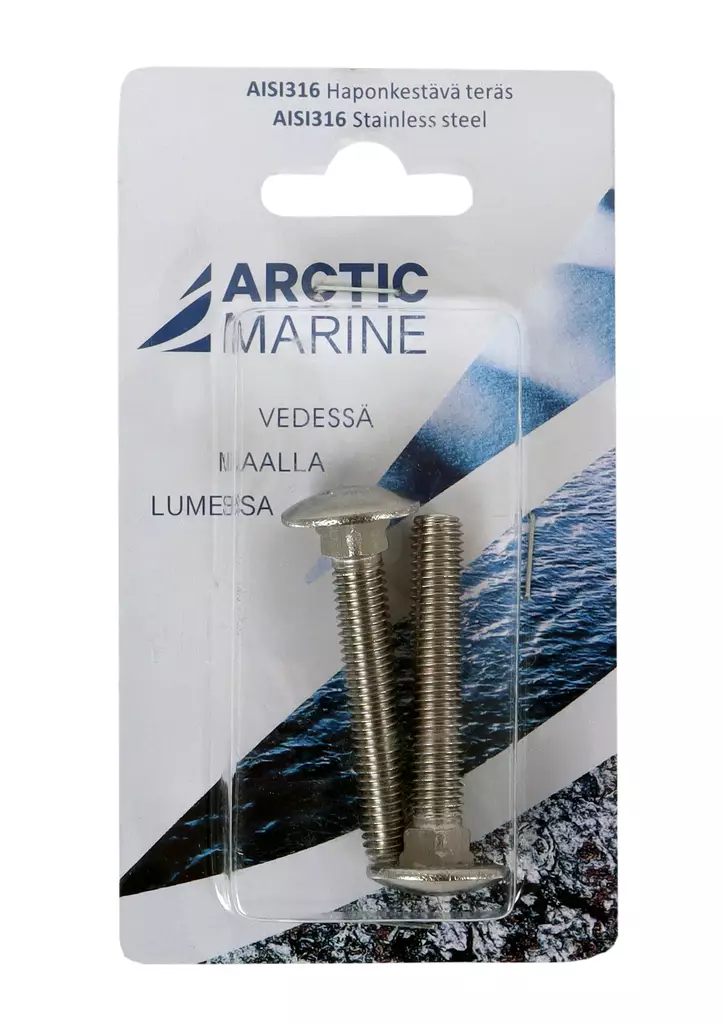 Arctic Marine Lukkoruuvi M8X50 AISI 316, 2kpl - RST pultit ja mutterit - 0004309 - 1