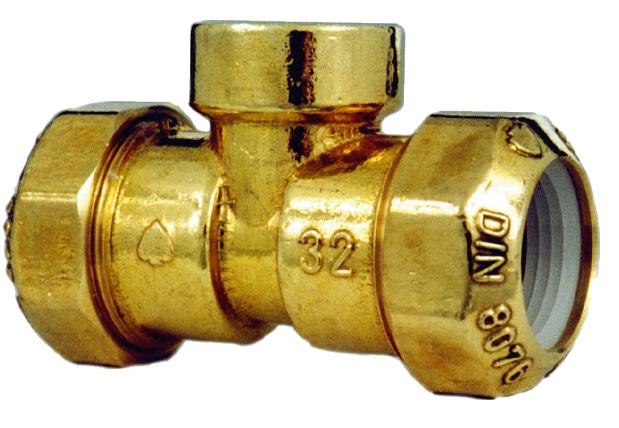 Ässä muoviputken T-liitin 32-1"-32 - Muoviputkenliittimet - 0004669 - 1