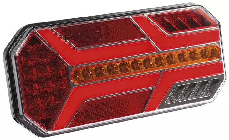 Autoline led-takavalo 12-24V oikea 235x110x32mm - Peräkärryn takavalot - 0013049 - 1