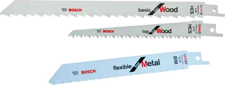 Bosch puukkosahanteräsarja 3-os. met./puu - Puukkosahanterät puu/metalli - 0000679 - 1