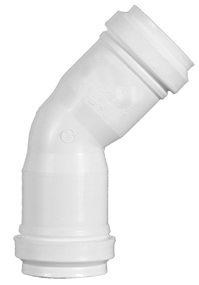 E-P muhvikulma 45° 32mm - 32mm viemäriosat - 0004759 - 1