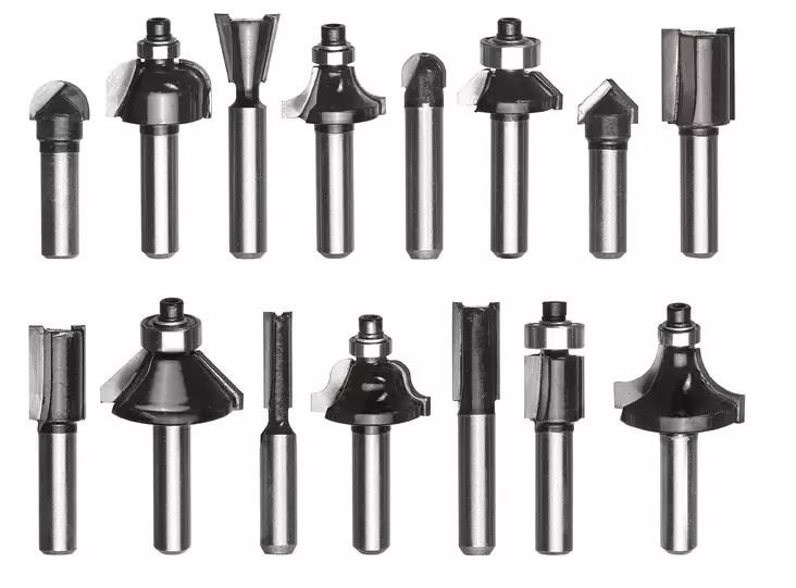 Einhell Ylärjysimen teräsetti 15 osaa - Jyrsin- ja höylänterät - 0010849 - 1