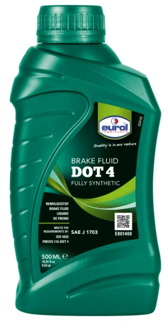 Eurol jarru- ja kytkinneste 500ml DOT4 - Jarrunesteet - 0012689 - 1