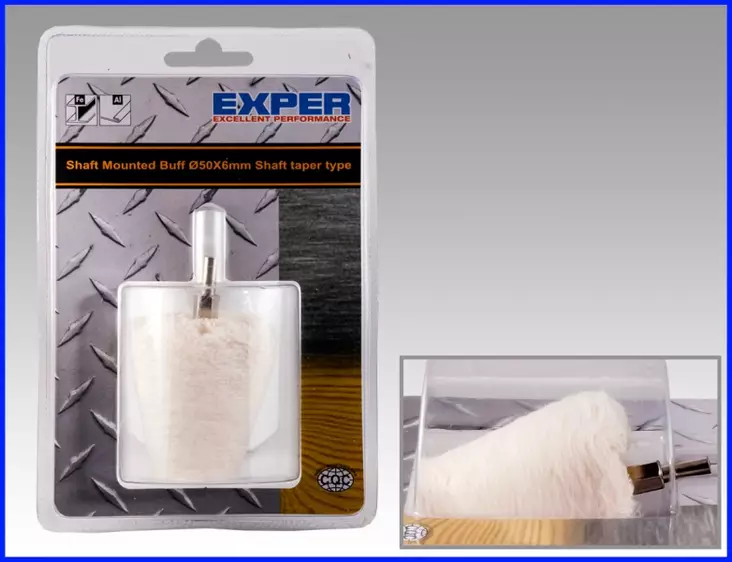 Exper Kangaslaikka kartio 50x50x6mm - Kiillotuslaikat - 0003619 - 1