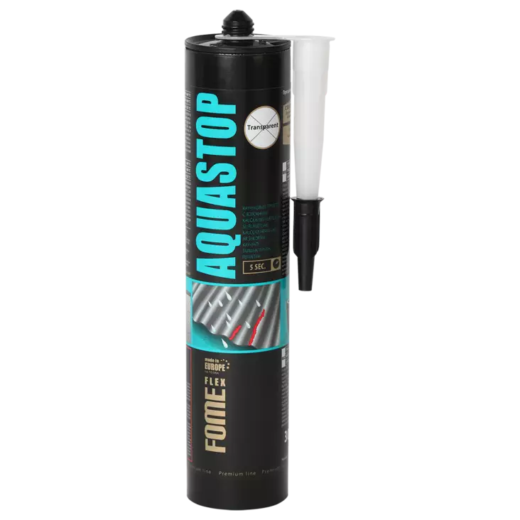 Fome Flex Aquastop Tiivistysmassa kirkas 300ml - Silikonit ja akryylimassat - 0018459 - 1