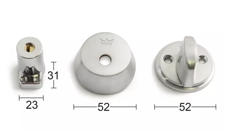 Habo avainpesä- ja vääntönuppisarja - Oven lukot - 0008369 - 1