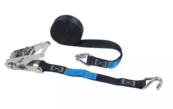 Haklift kuormaliina 5m 1,0t nauha 25mm musta - Pikalukkovyöt ja sidontavälineet - 0003379 - 1