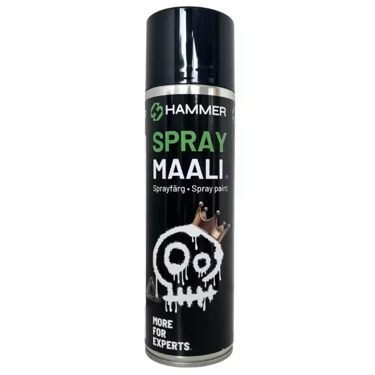 HS Hammer Spraymaali musta kiiltävä 500ml - Spraymaalit - 0019729 - 1