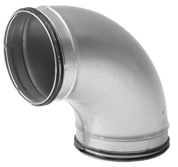 Ilmanvaihtokanavan käyrä 90° 125mm - 125mm IV- osat - 0007909 - 1